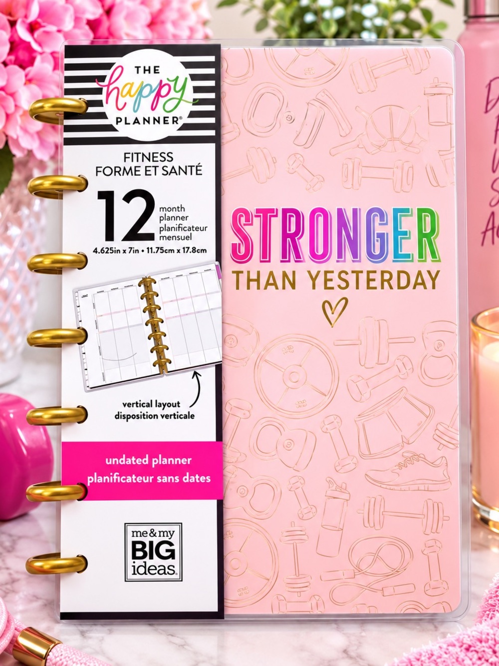 The Happy Planner Mini Fitness Planner Stronger Than Yesterday